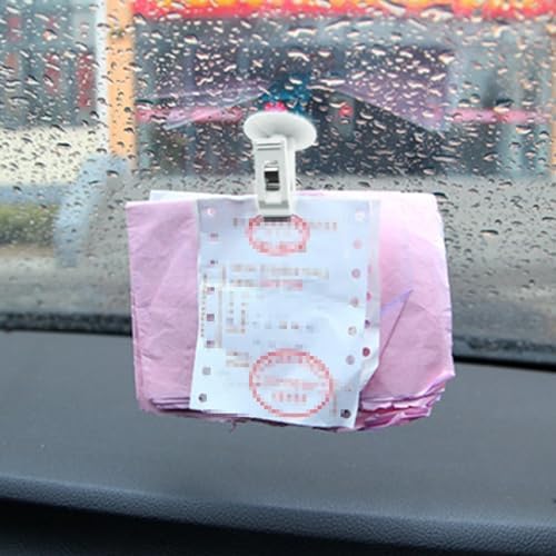 8 Pcs Suction Cup Clip for Cards Bills Shower Curtain