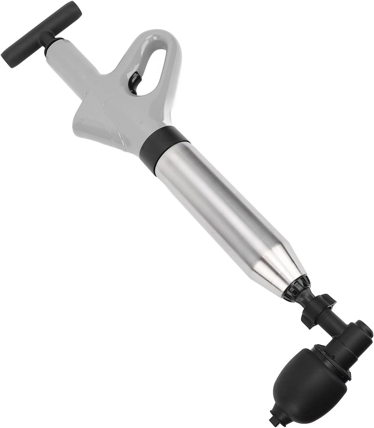 Yunseity Toilet Unblocker with 4 Heads - Gray