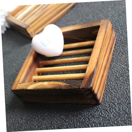 Cabilock Wood Soap Tray with Hollow Design