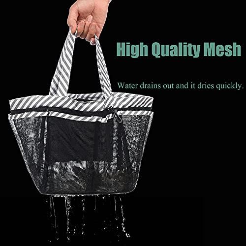WEHUSE Extra Large Mesh Shower Caddy with Waterproof Inner Bag