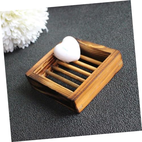 Cabilock Wood Soap Tray with Hollow Design