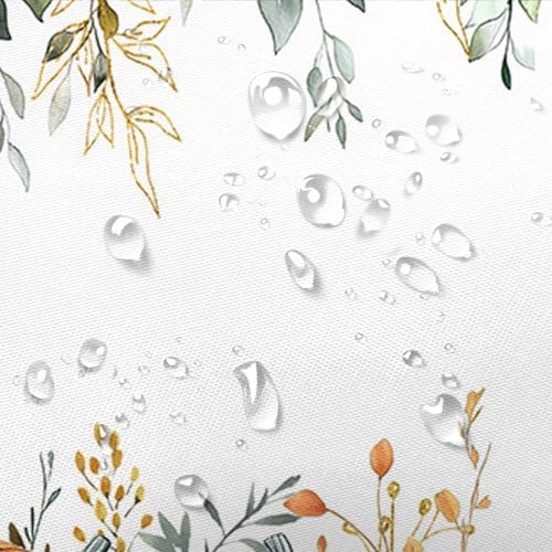 VeiVian Autumn Thanksgiving Shower Curtain Set with Hooks 72X72in