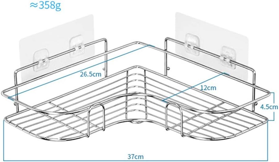 BAHELS Corner Shower Caddy Stainless Steel Organizer Rack