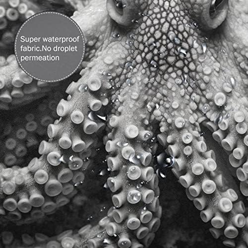 TIYAANDSY Octopus Shower Curtain Set 72x72in 1