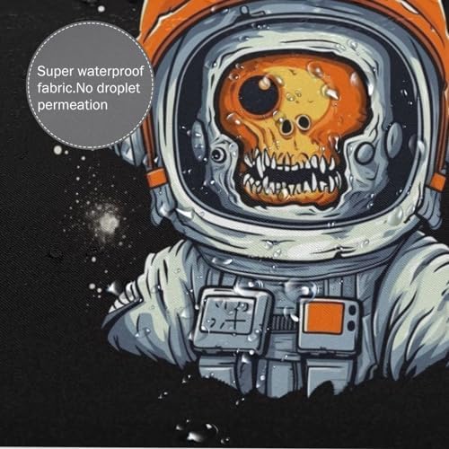 Orange Zombie Astronaut Shower Curtain Set