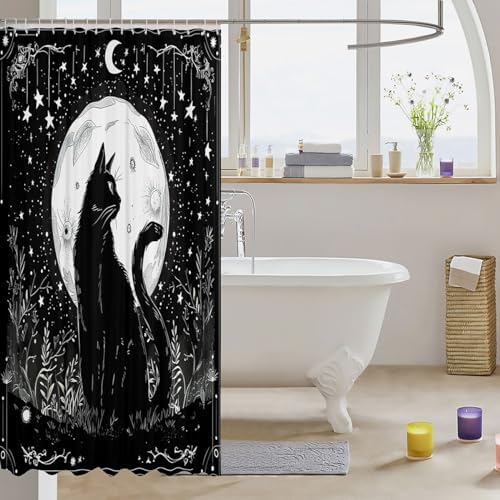 Feelyou Sun Moon Shower Curtain 72x72