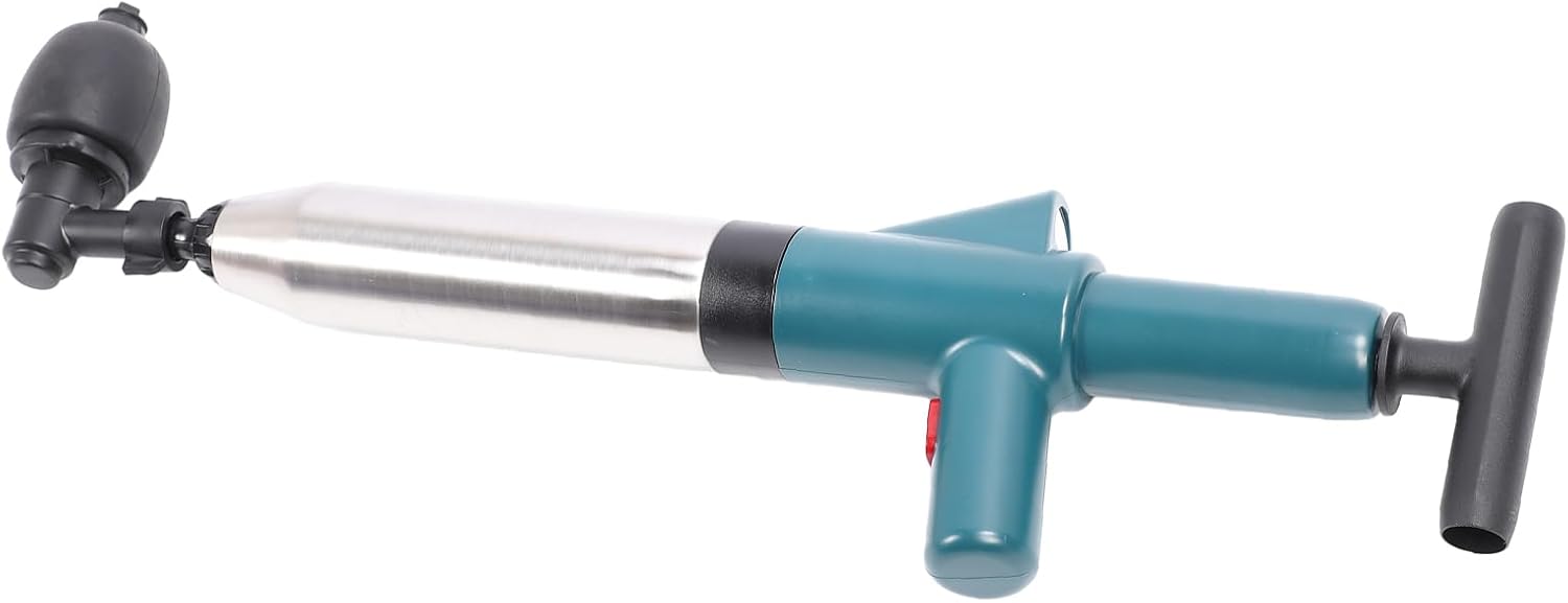 Air Pressure Toilet Plunger with Comfortable Grip and Adapter