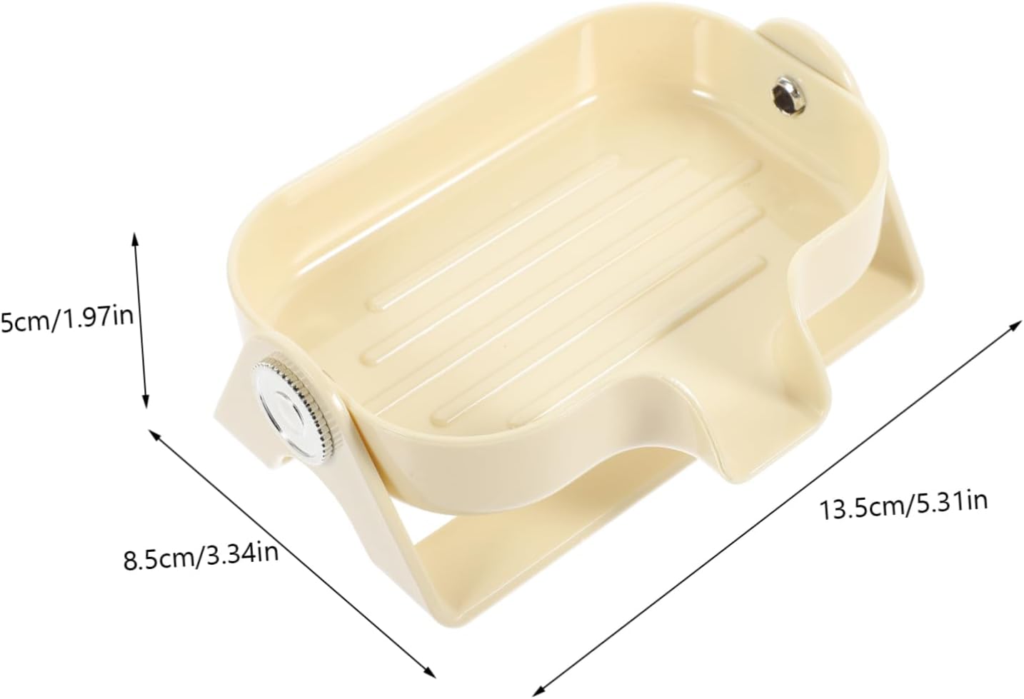 Self Draining Soap Holder Elegant Bathroom Kitchen Sink Dish