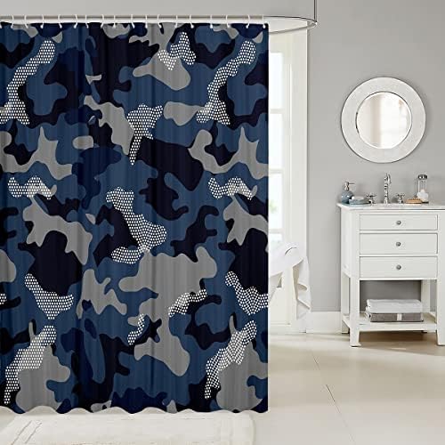 Erosebridal Camouflage Shower Curtain 72x72