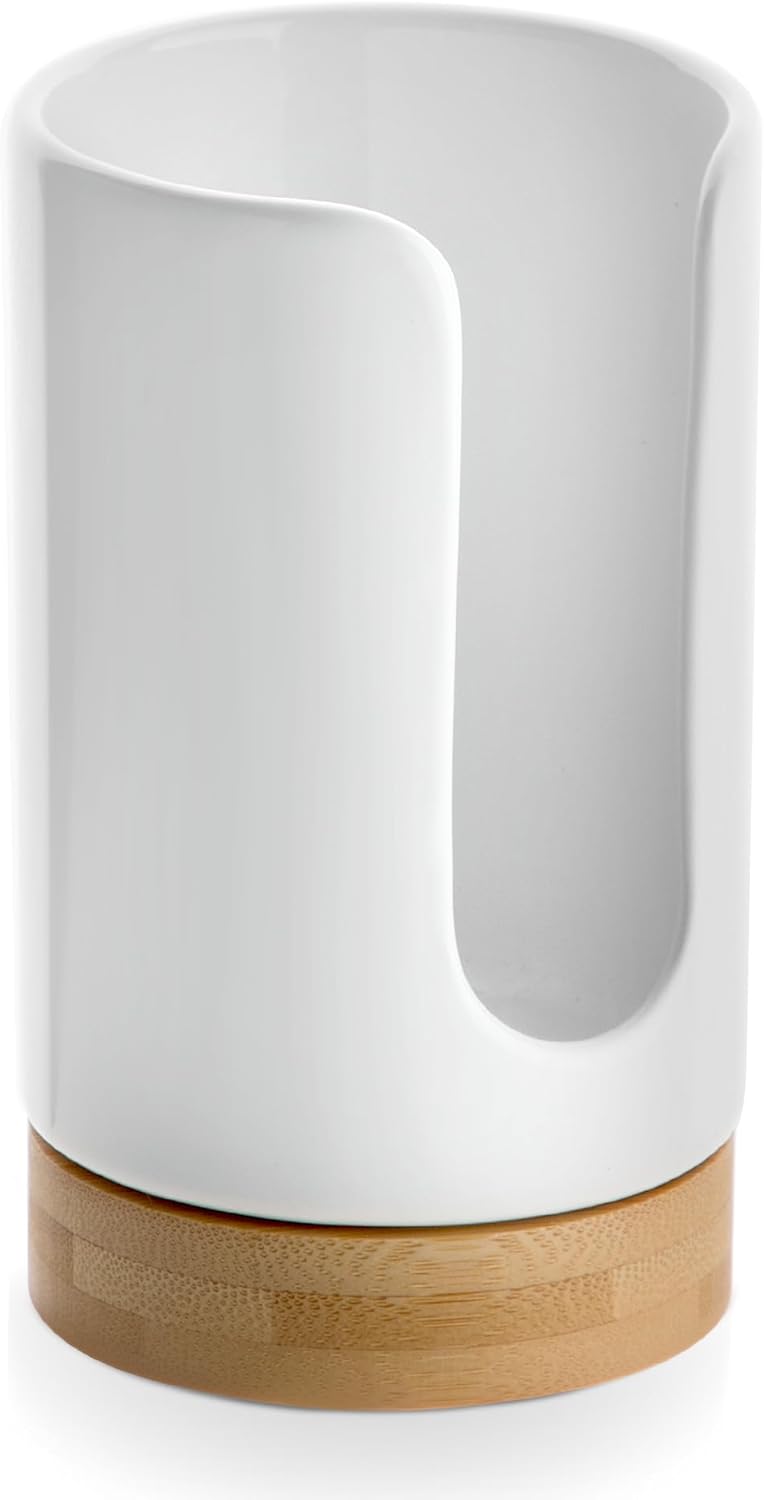 Viosuniu Ceramic Cup Dispenser - BPA Free White 1