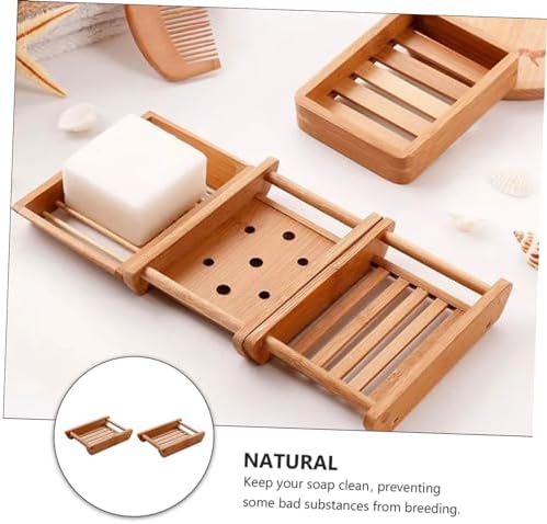 RORPOIR 2pcs Japanese Style Soap Dish for Bathroom Organization