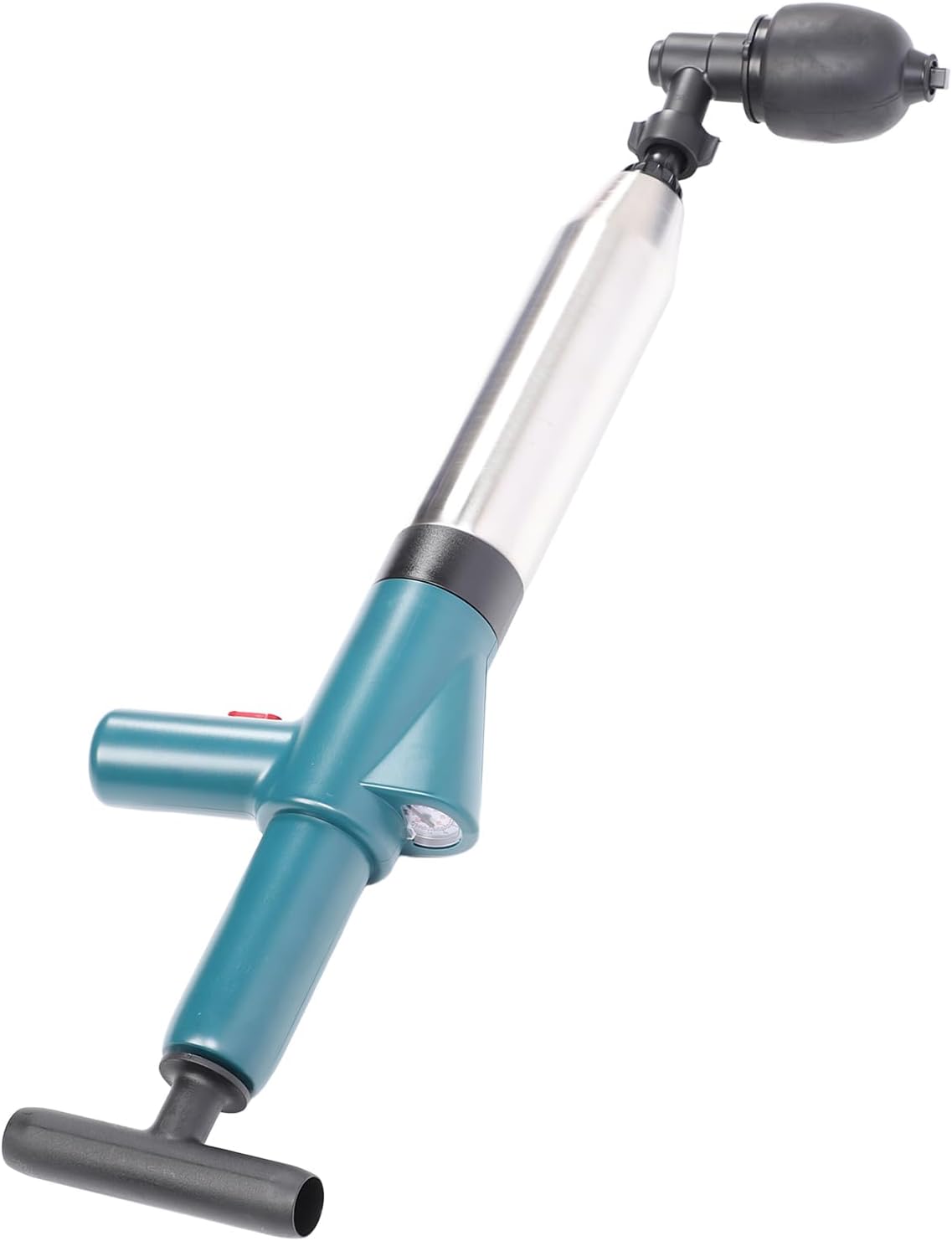 Air Pressure Toilet Plunger with Comfortable Grip and Adapter