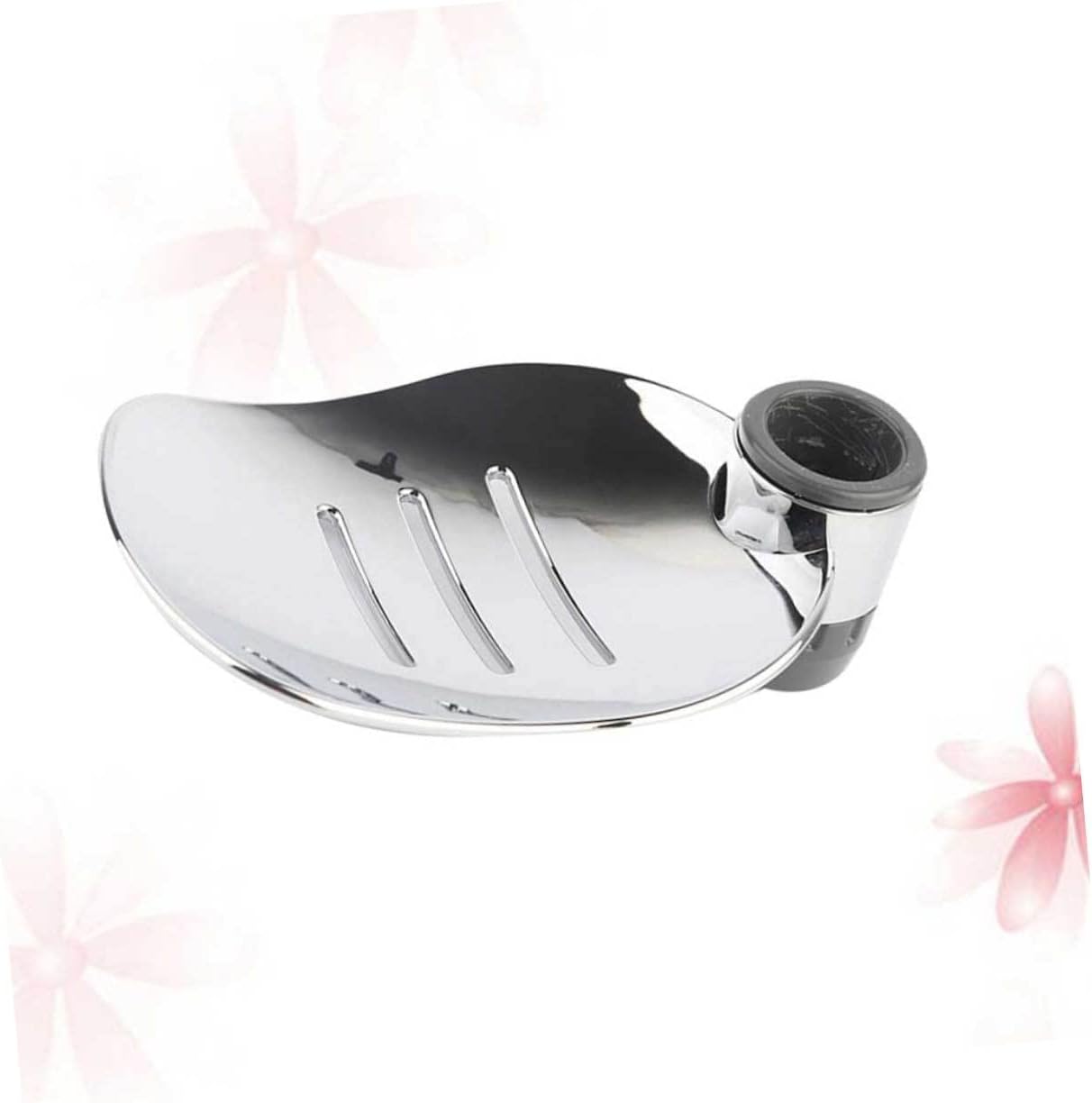 Ciieeo 2pcs Silver Soap Dish Practical Storage Rack 1