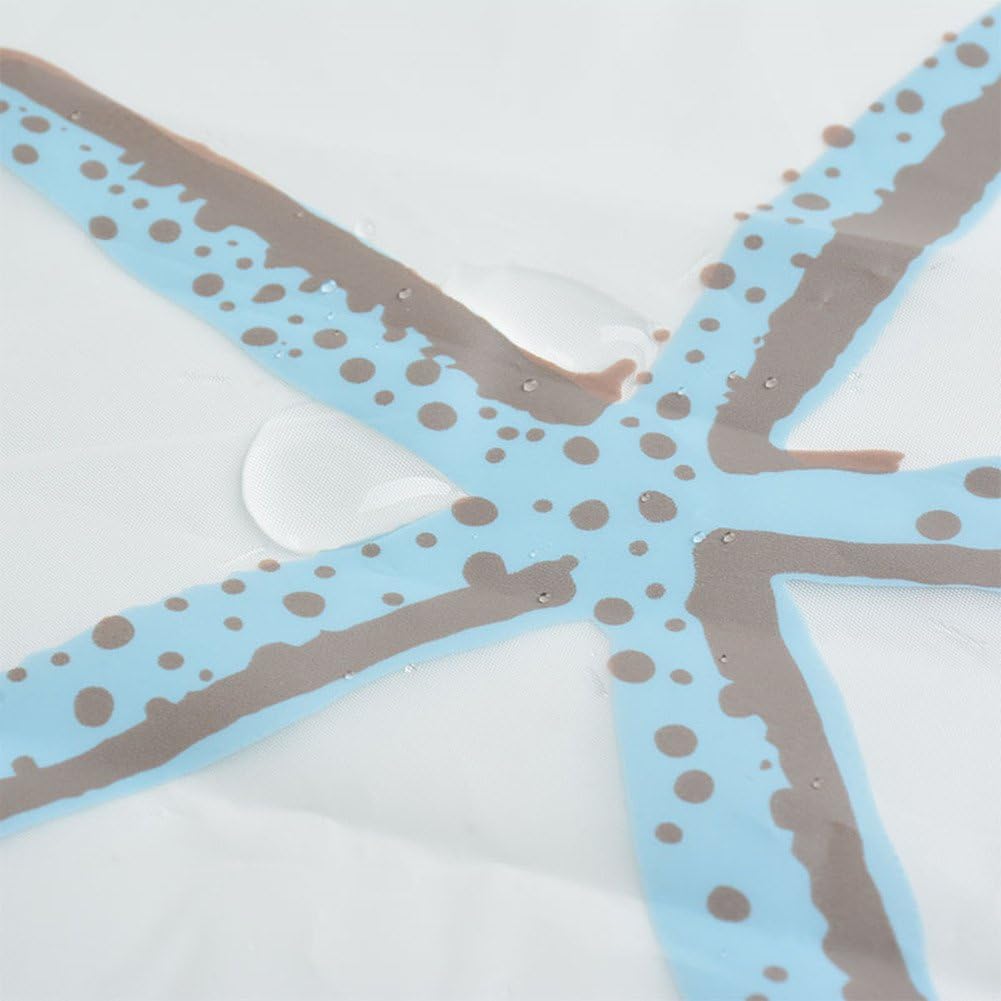 Ufatansy Sea Star Shower Curtain Liner Set