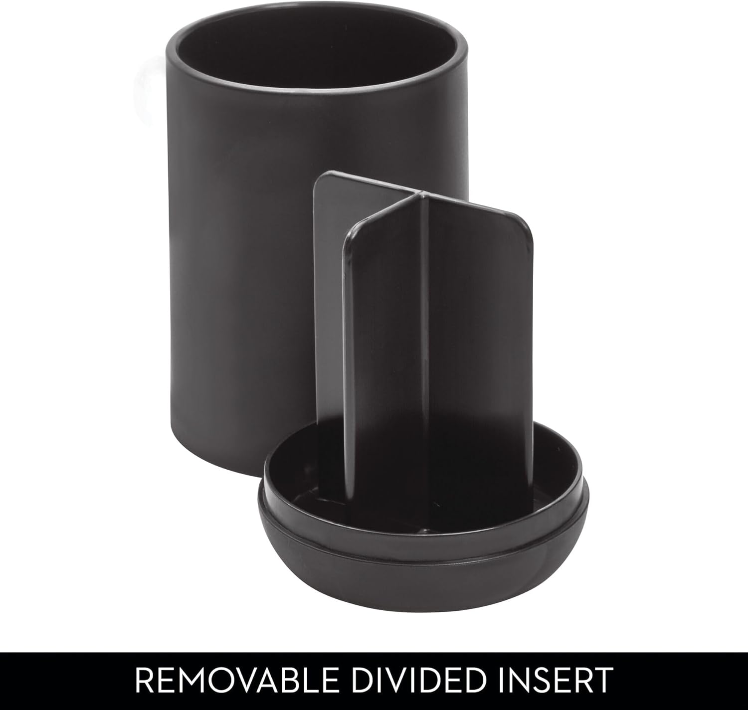 iDesign Cade Toothbrush Holder - Matte Black 3 Slots