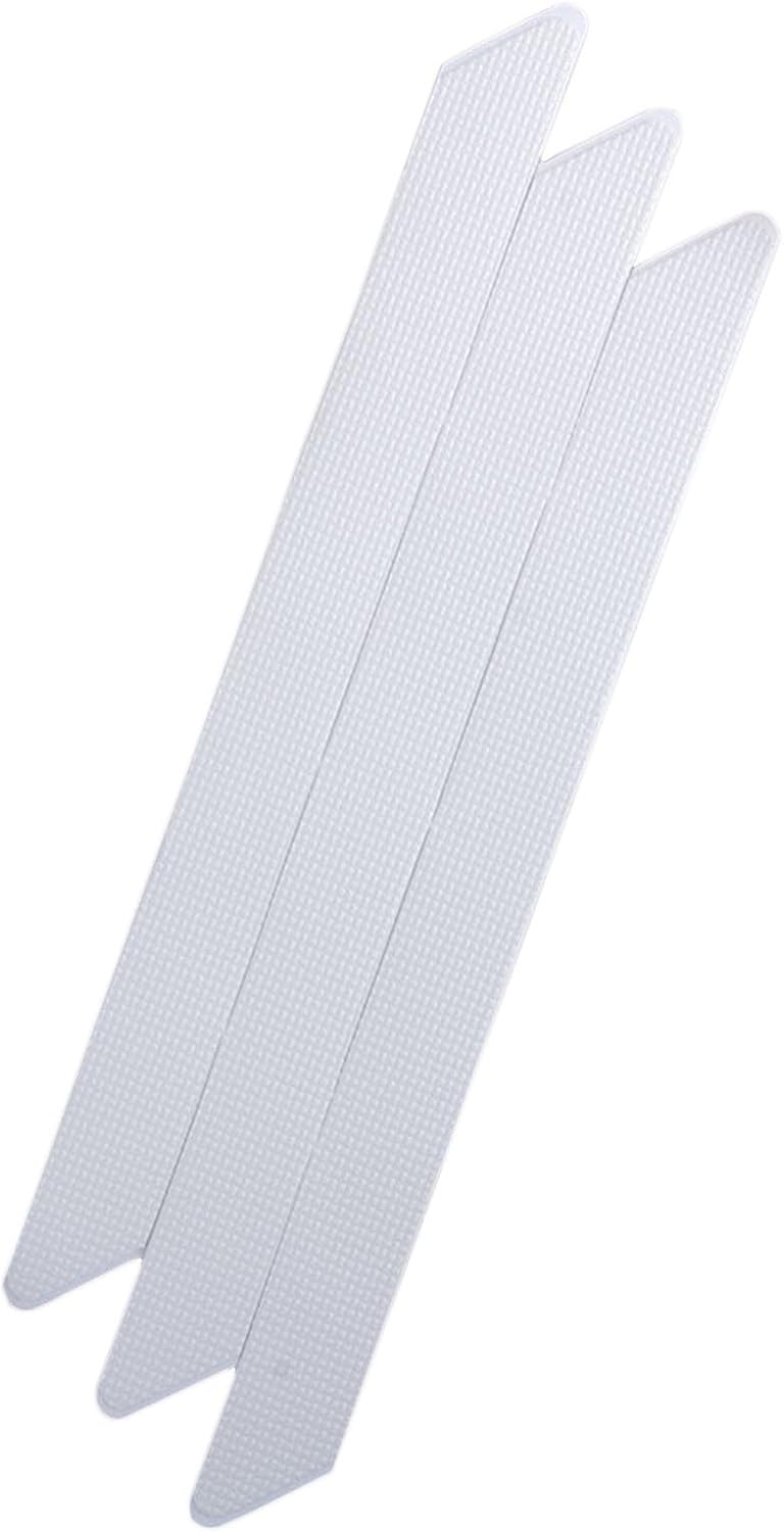 LDR Industries Non-Slip Safety Bath Tub Treads White Pack of 18