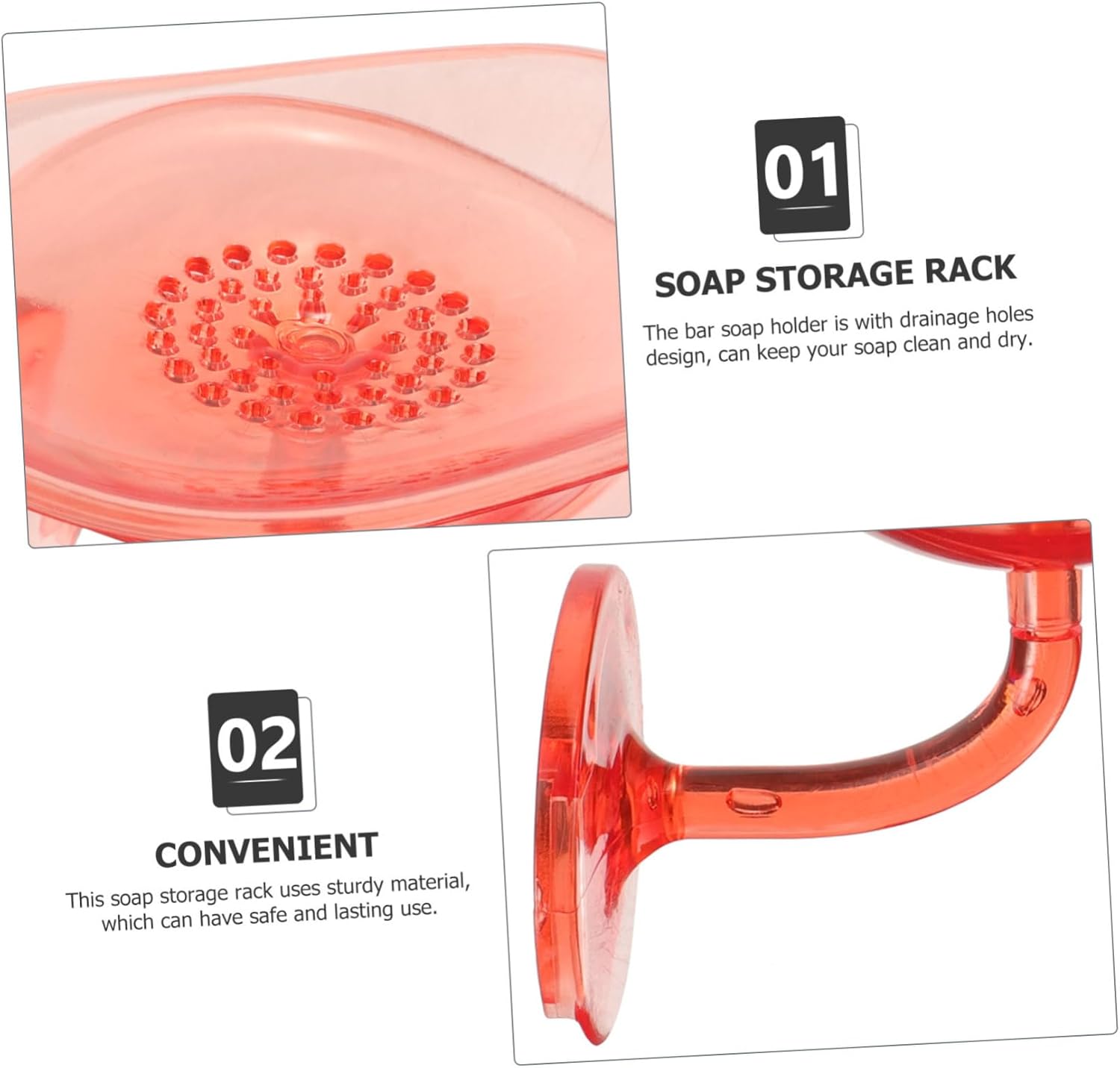 Mipcase Wall Mount Soap Dish with Sticker Installation