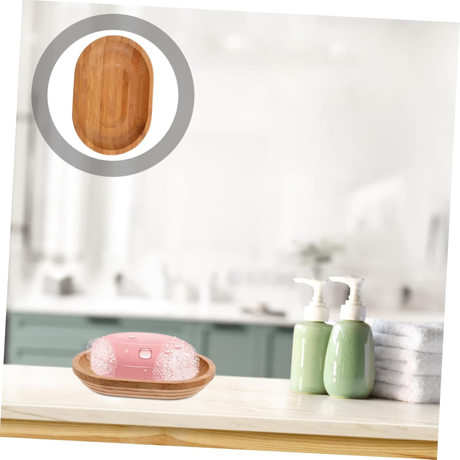 Self Draining Soap Dish with Elegant Design
