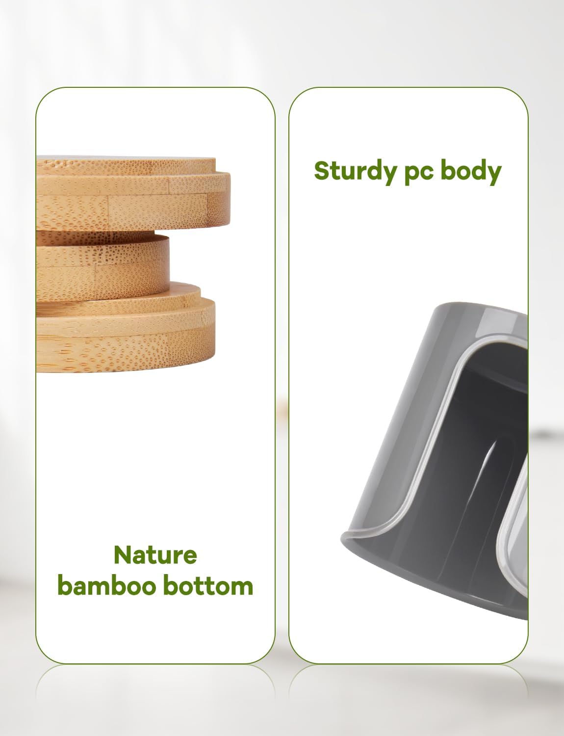 Bathroom Cup Dispenser - PCBamboo Grey Pack of 1
