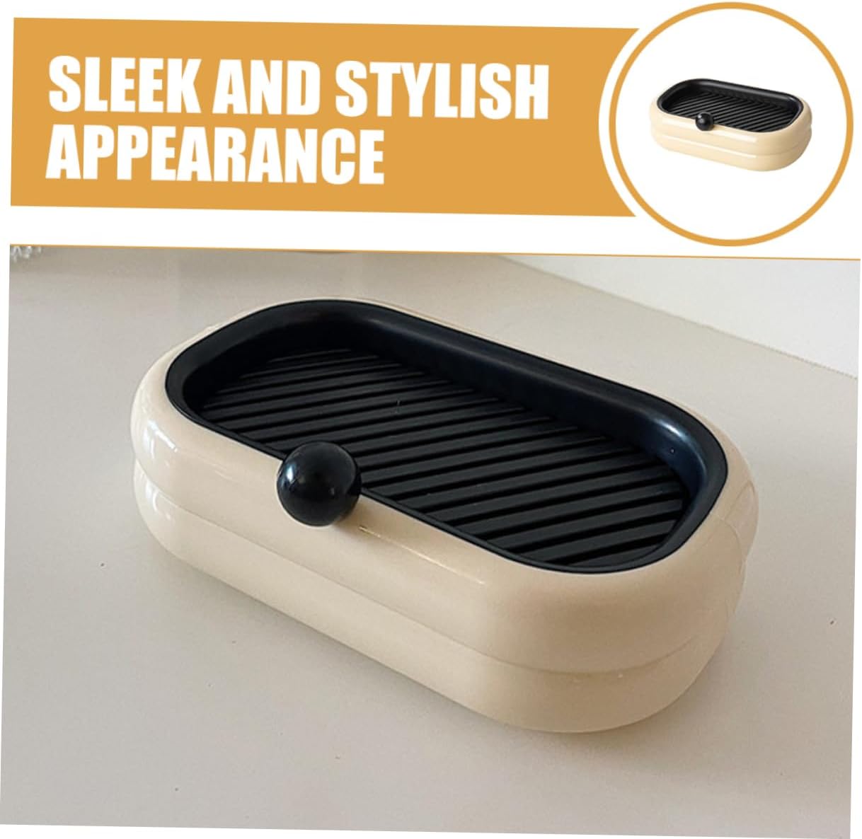 Ciieeo Wall Mounted Soap Dish Dual Drain Rack