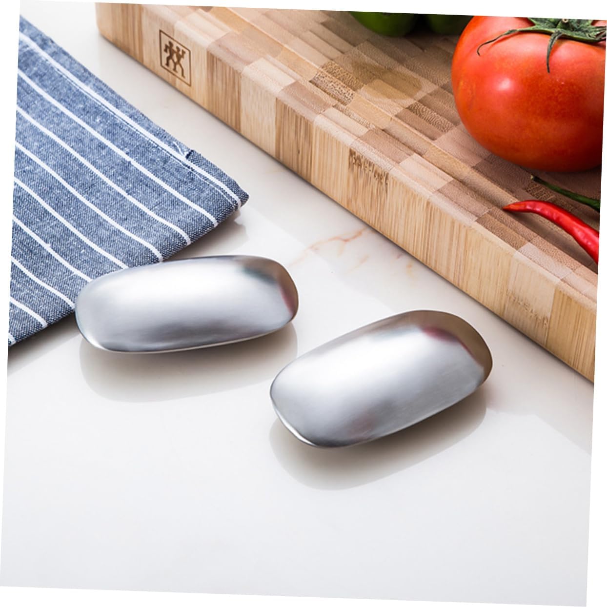 PRETYZOOM Stainless Steel Soap Bar with Holder for Kitchen Smell 1