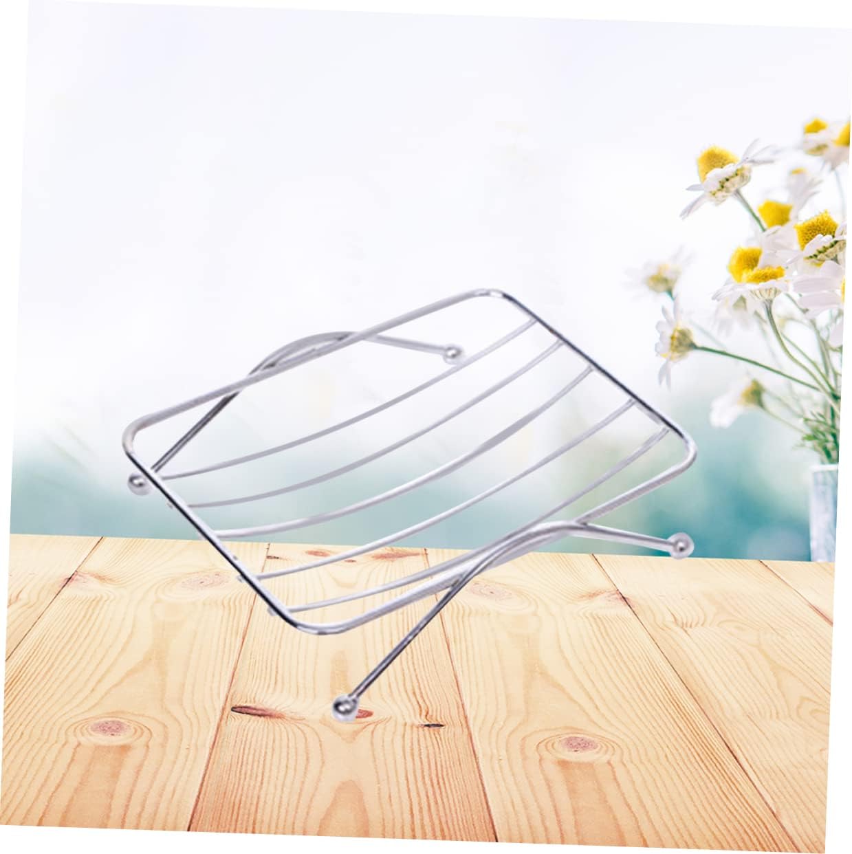 Amosfun Square Stainless Steel Soap Holder Wall Mount