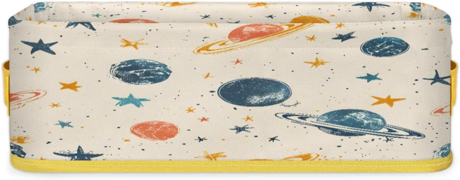 Solar System Space Toilet Paper Basket with Handles