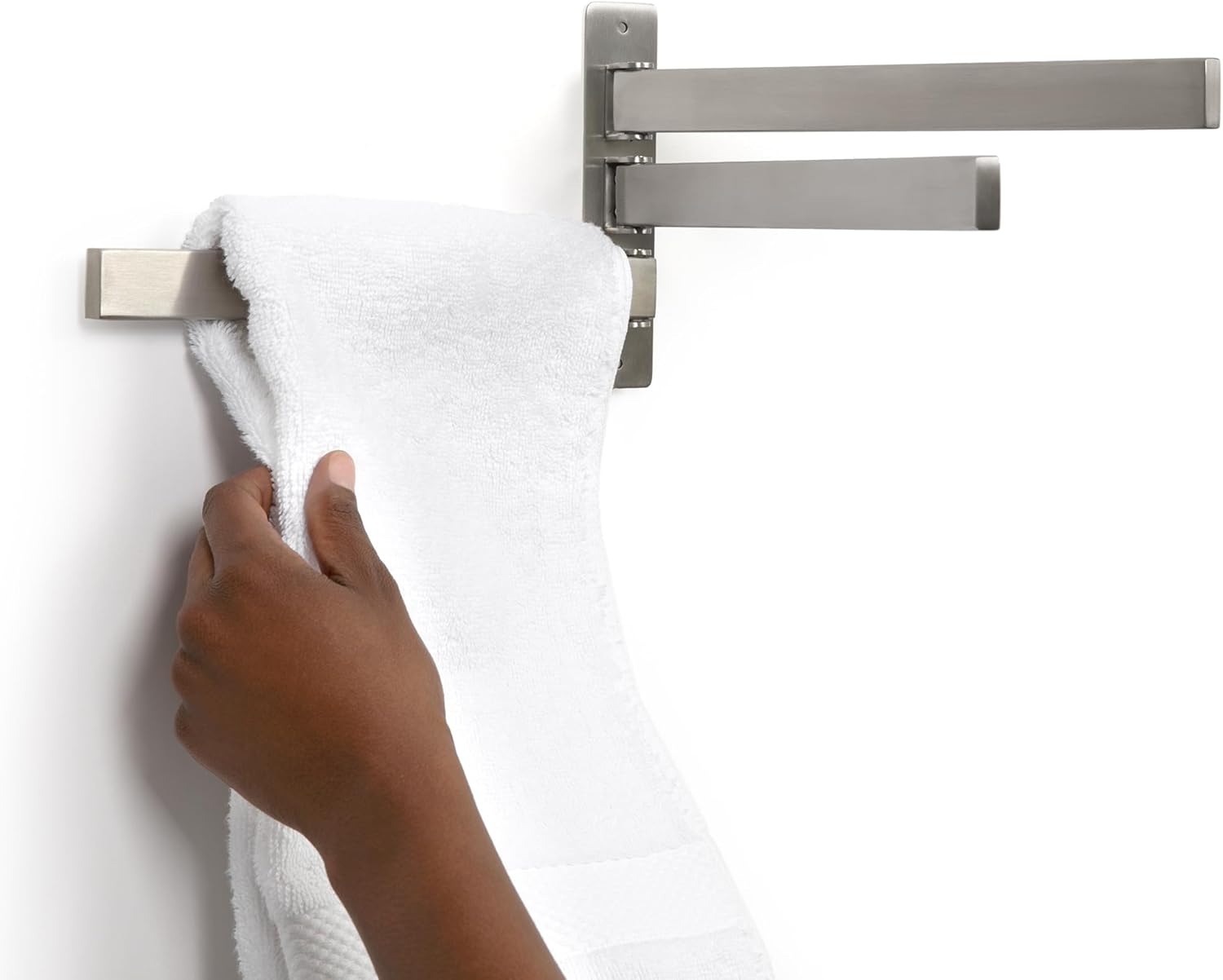 5-Piece Bathroom Accessory Set Brushed Silver
