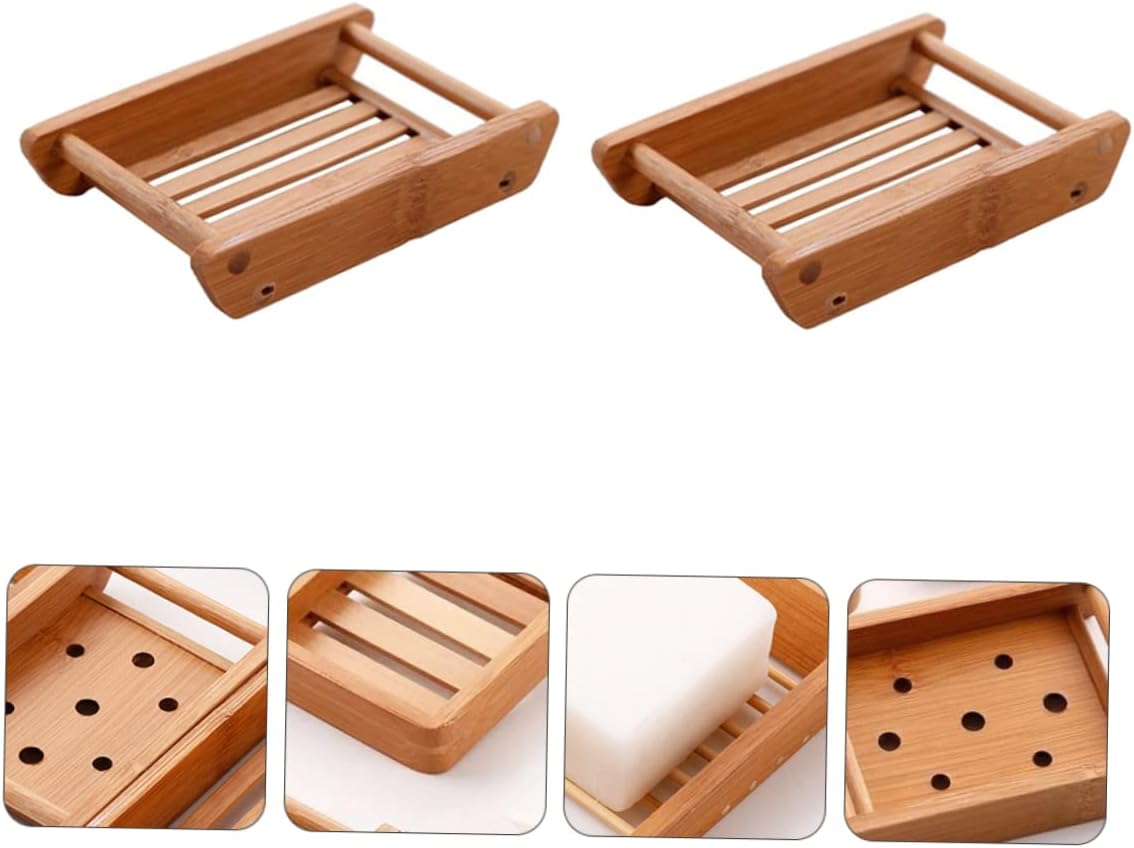 RORPOIR 2pcs Japanese Style Soap Dish for Bathroom Organization