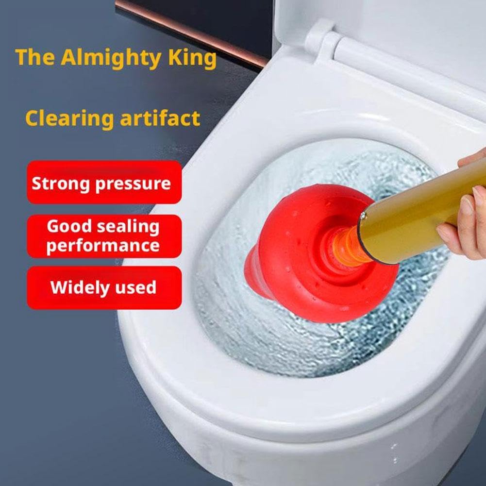 Heavy Duty Toilet Plunger with Air Pressure Yellow