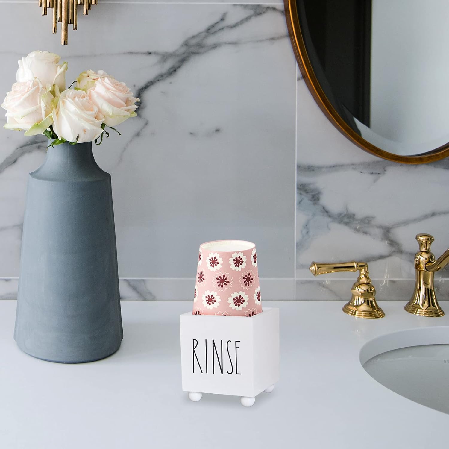CHONIC Bathroom Cup Dispenser with Protective Feet