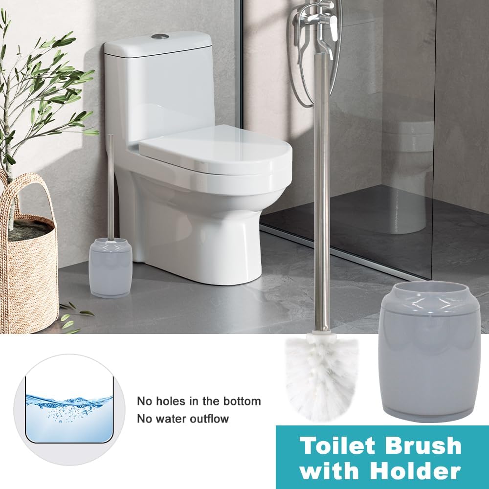 Liuonnam 5-Piece Bathroom Accessories Set with Gray Finish