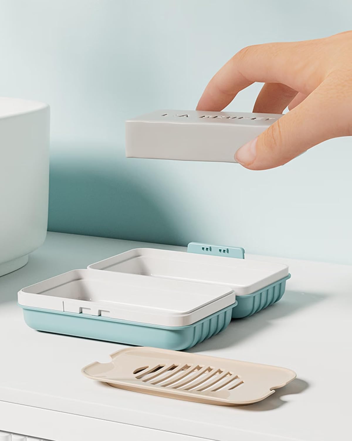 Doter Travel Soap Dish with Lid - Durable Leakproof Portable