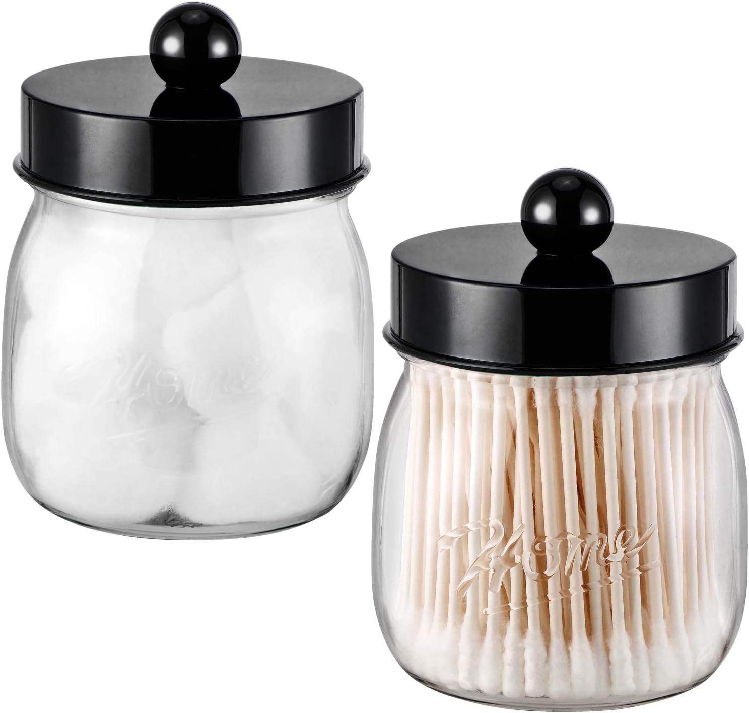 SheeChung Farmhouse Decor Apothecary Jar Set 2 Pack