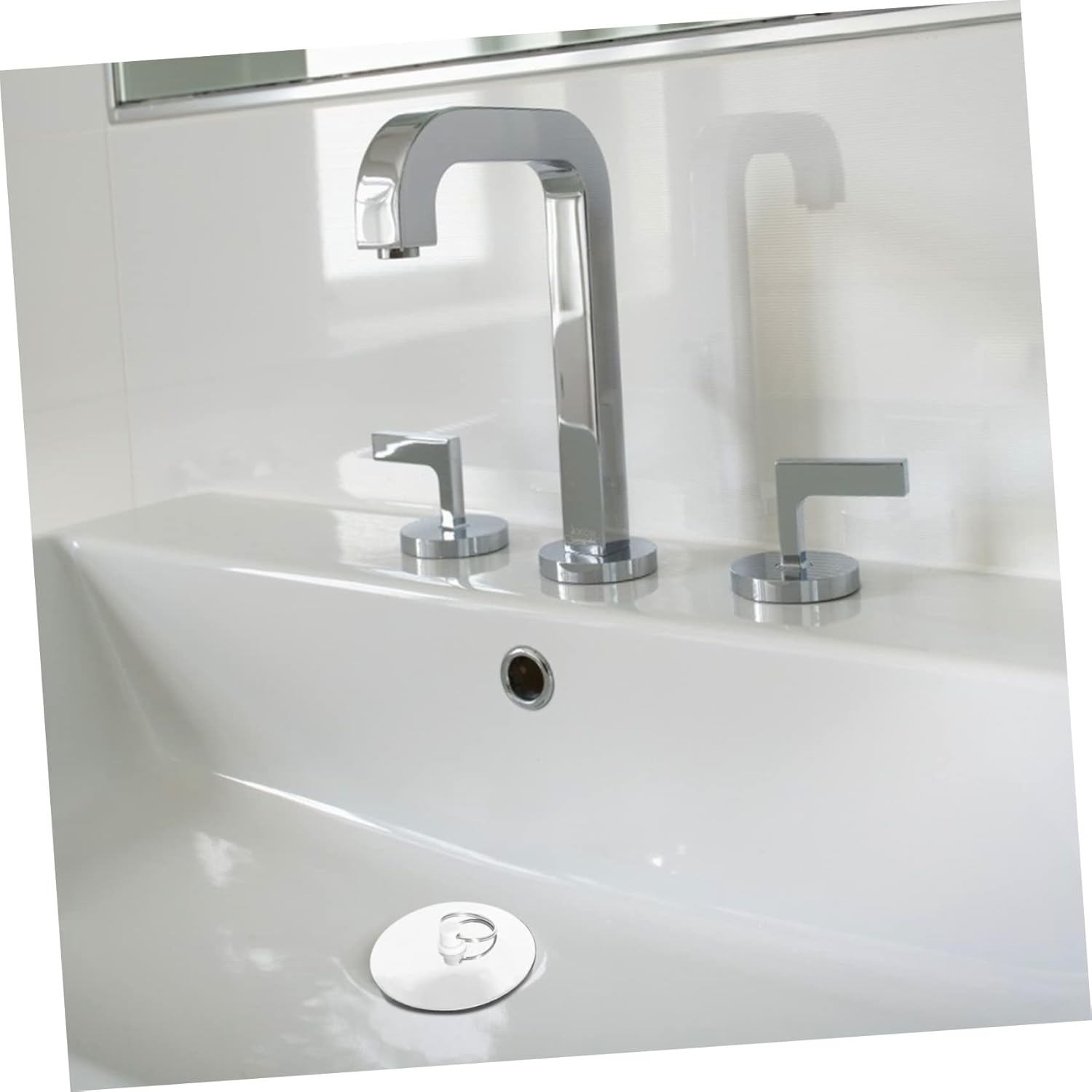 HOMSFOU 3 Pack Bathtub Drain Plug with Large Cover Area