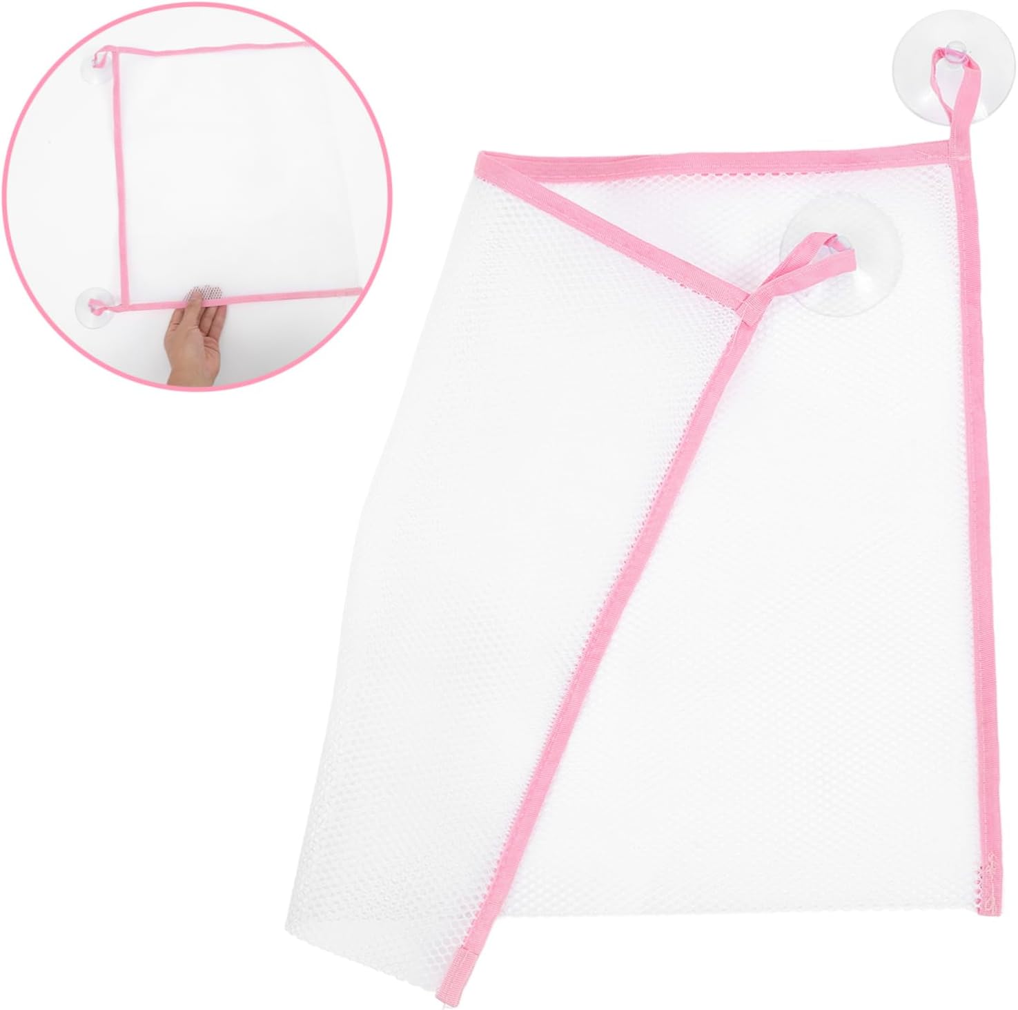 Anneome Hanging Shower Organizer Large Mesh Bag for Bathroom Supplies