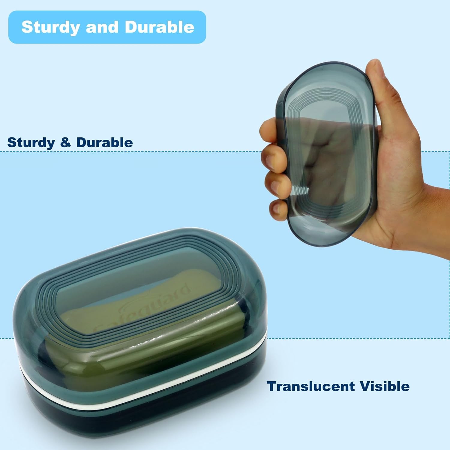 Travel Soap Container with Lid Portable Bar Soap Holder