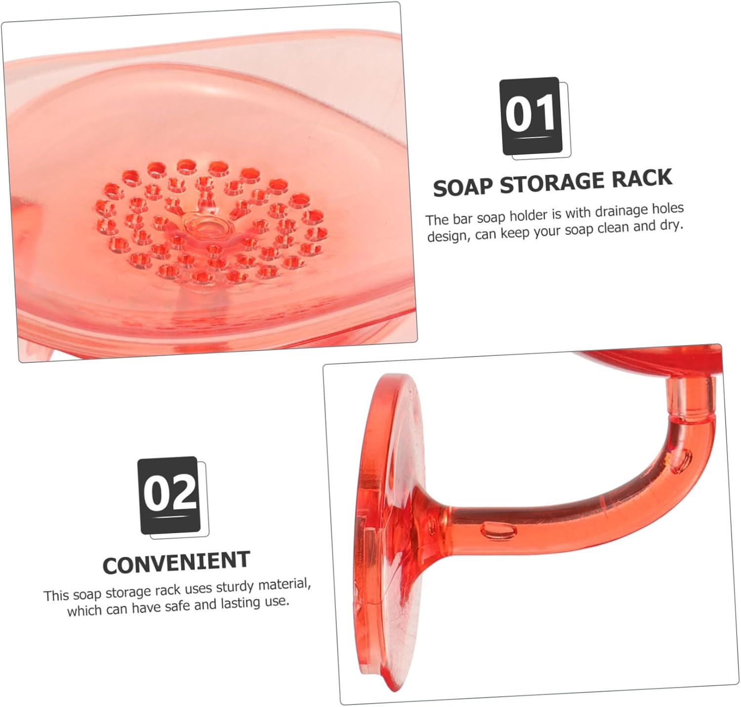 Angoily Wall Soap Holder with Flower Design