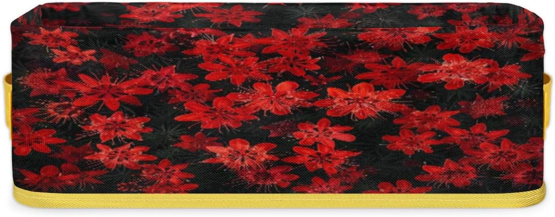 Flower Red Toilet Paper Baskets for Bathroom Storage