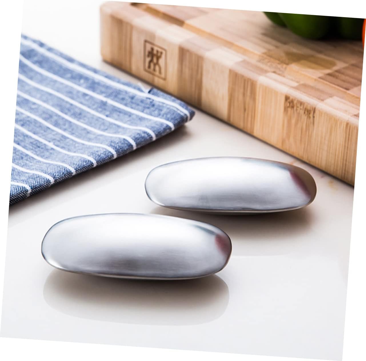 PRETYZOOM Stainless Steel Soap Bar with Holder for Kitchen Smell 1