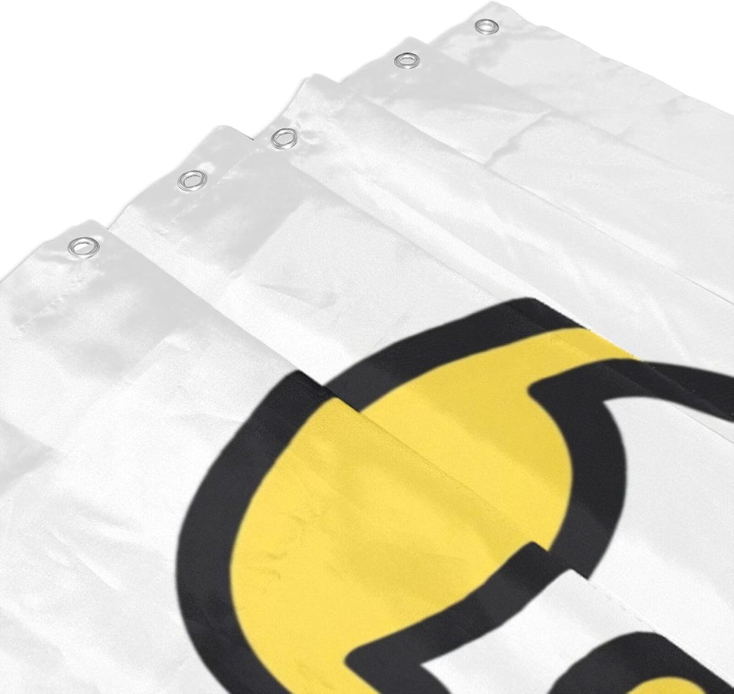 TIYAANDSY Yellow Skull Shower Curtain Set 72x72in