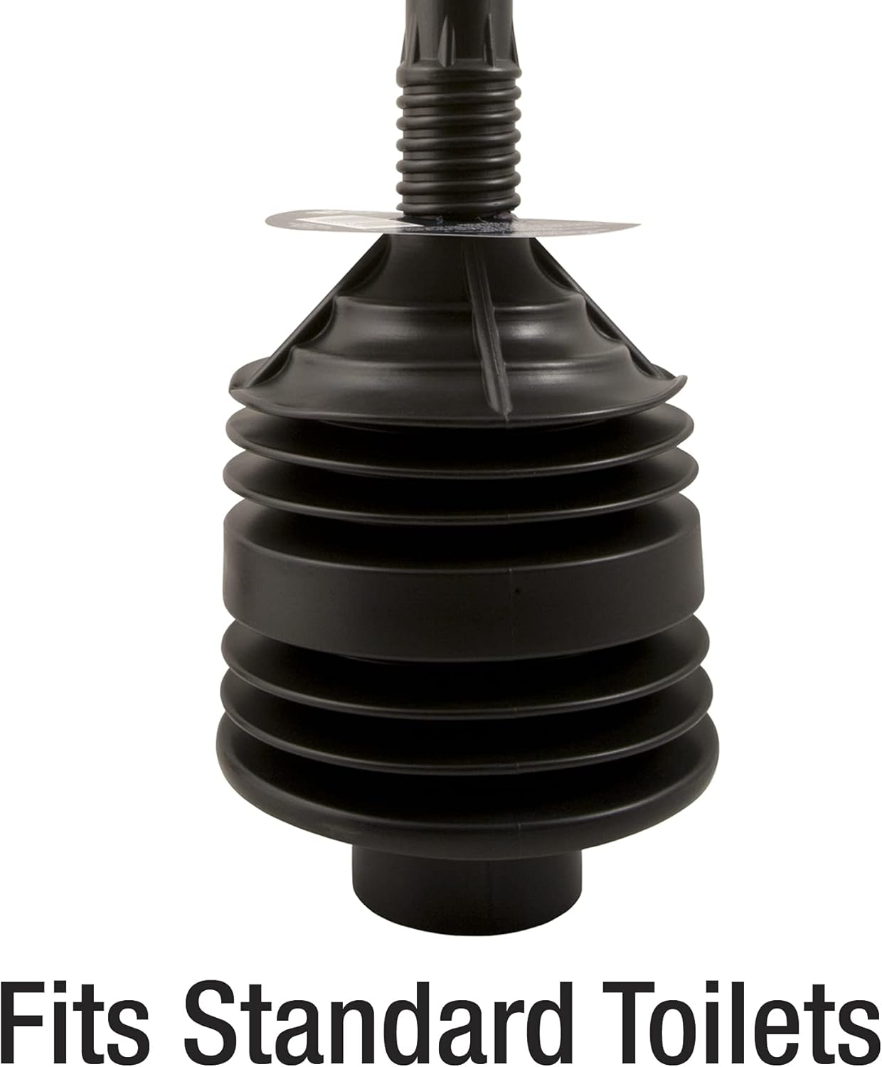 PlumbCraft Heavy Duty Toilet Plunger - Black