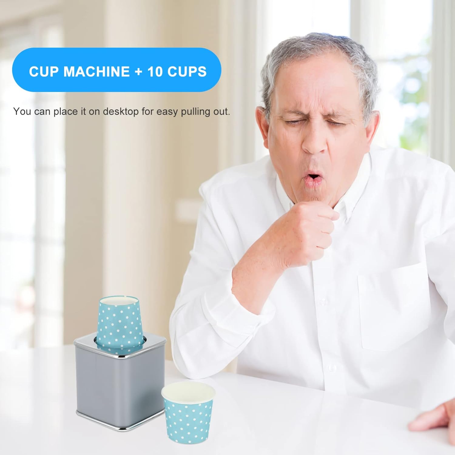 DOITOOL 3 Ounce Paper Cup Dispenser with 10PCS Cups