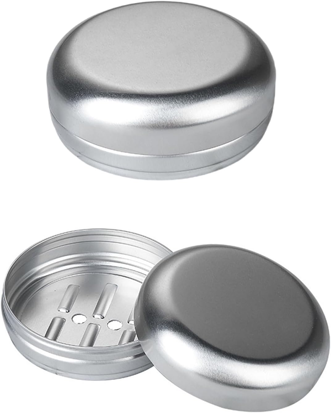 Pack of 2 Aluminium Waterproof Soap Dish for Home and Travel