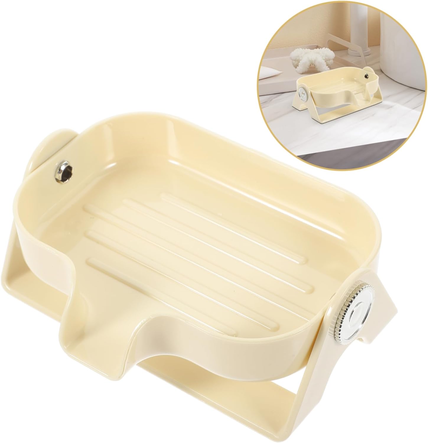 Amosfun Self-Draining Soap Dish Sponge Holder
