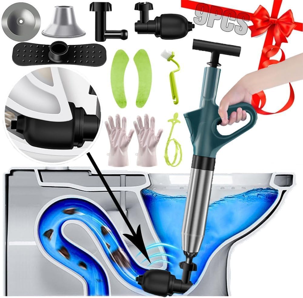 Drsman Toilet Plunger Set Durable Multi-Use Unclogger