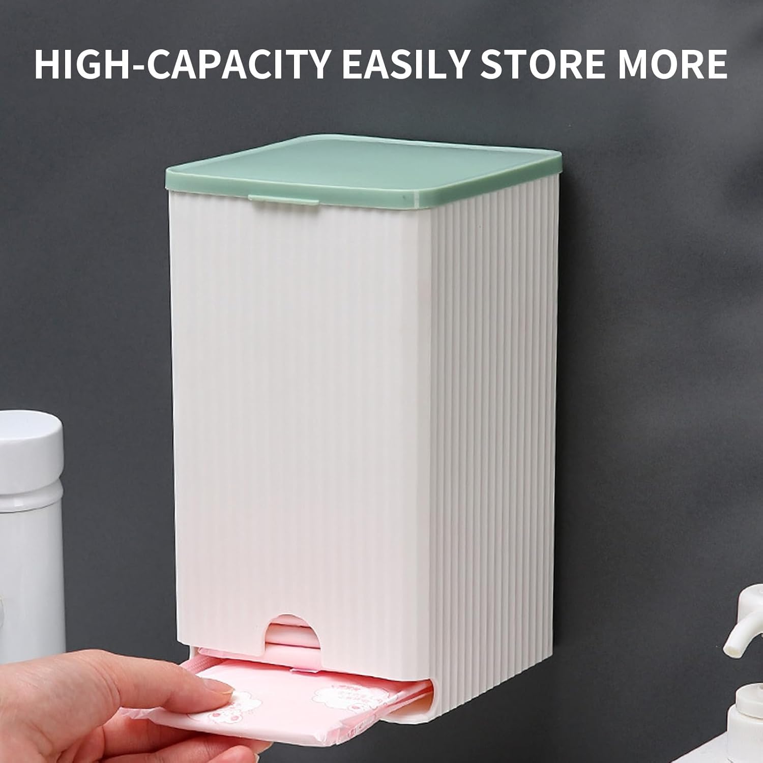 Wall Mounted Storage Box for Sanitary Pads and Toiletries