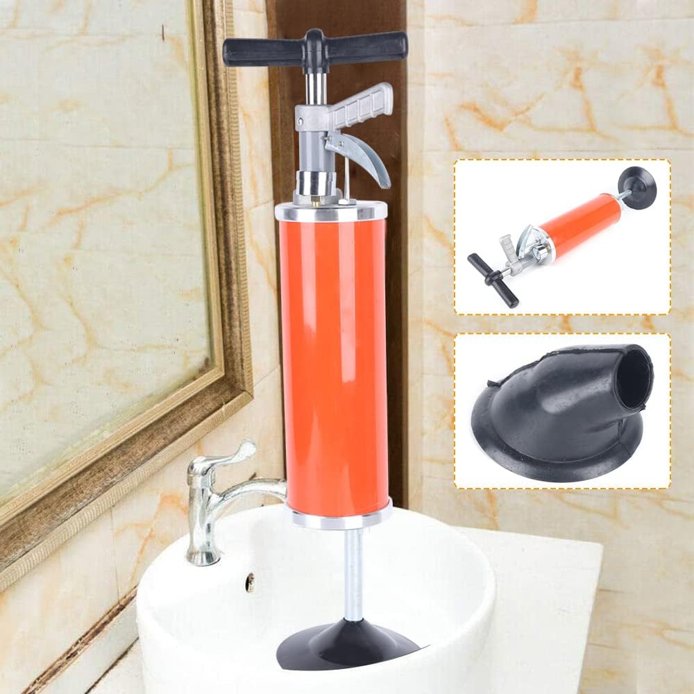 SEANESZTI Toilet Plunger with Air Pressure System