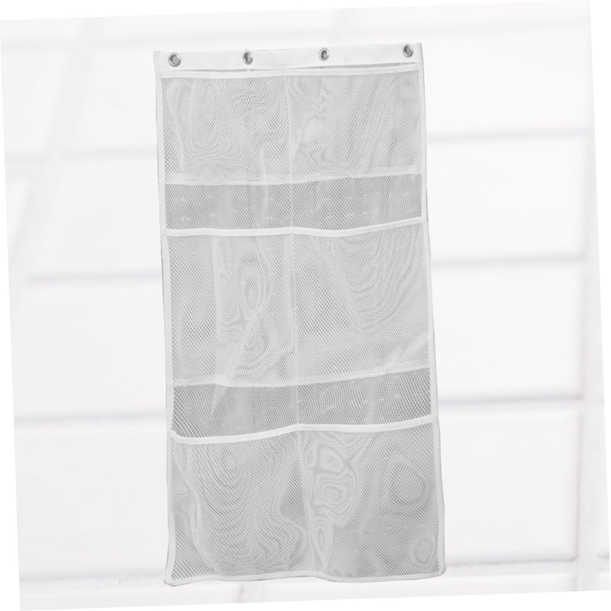 Hanging Mesh Pockets Shower Organizer Bag for Shampoo Conditioner and Toys