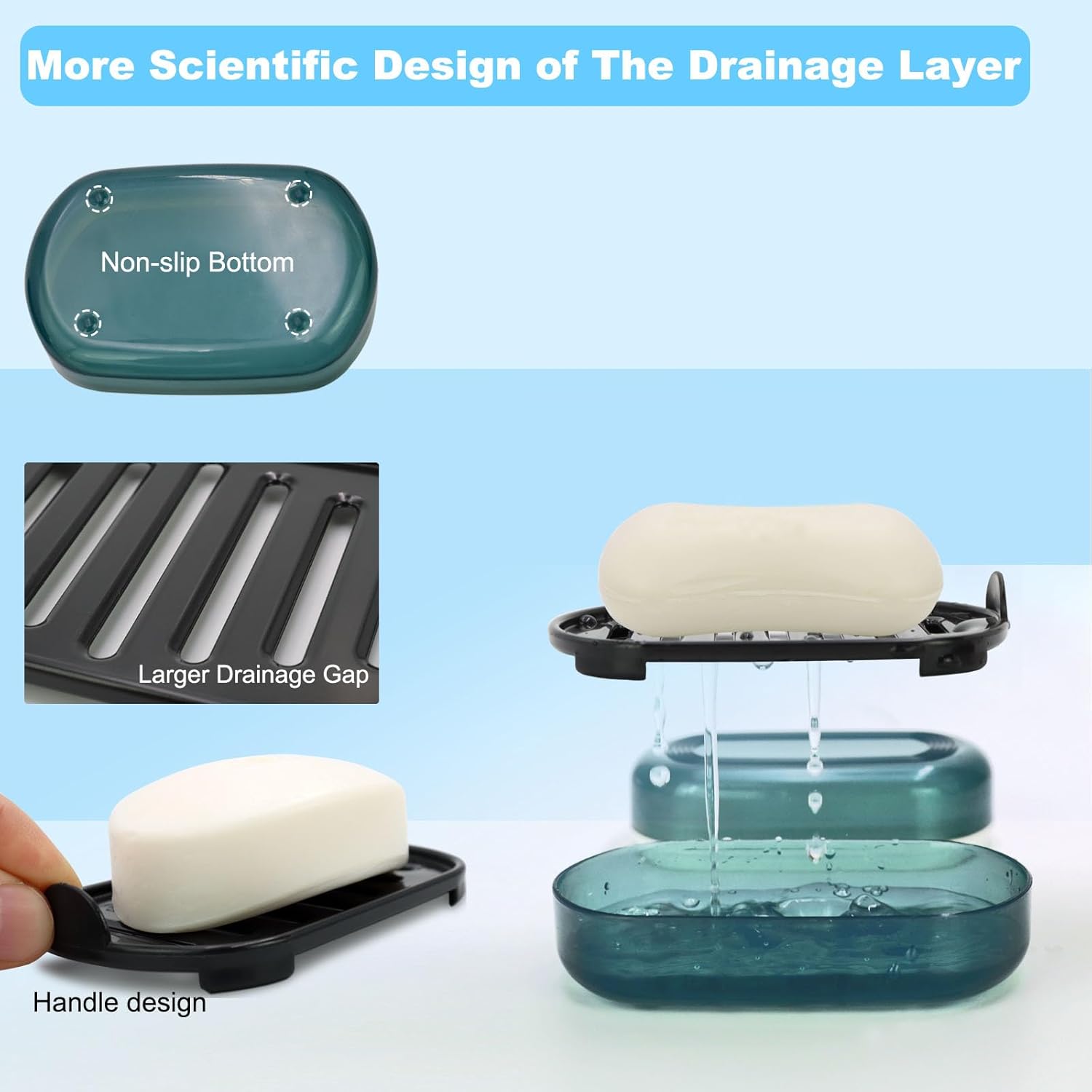 Travel Soap Container with Lid Portable Bar Soap Holder